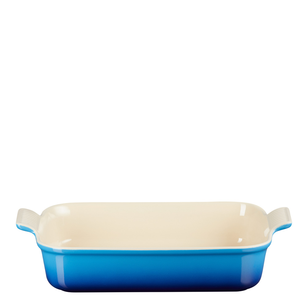 Läs mer om Le Creuset - Heritage Rektangulär Ugnsform 26x19 cm Azure