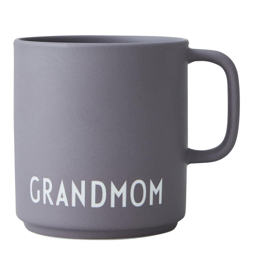 Design Letters – Favourite Cup med öra  Grandmom Dusty Purple