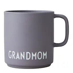 Design Letters Favourite Cup med öra  Grandmom Dusty Purple