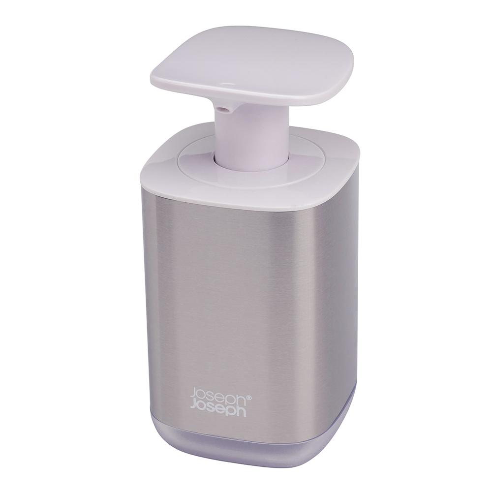 JOSEPH JOSEPH - Presto Steel Tvålpump 16 cm Vit/Rostfritt Stål