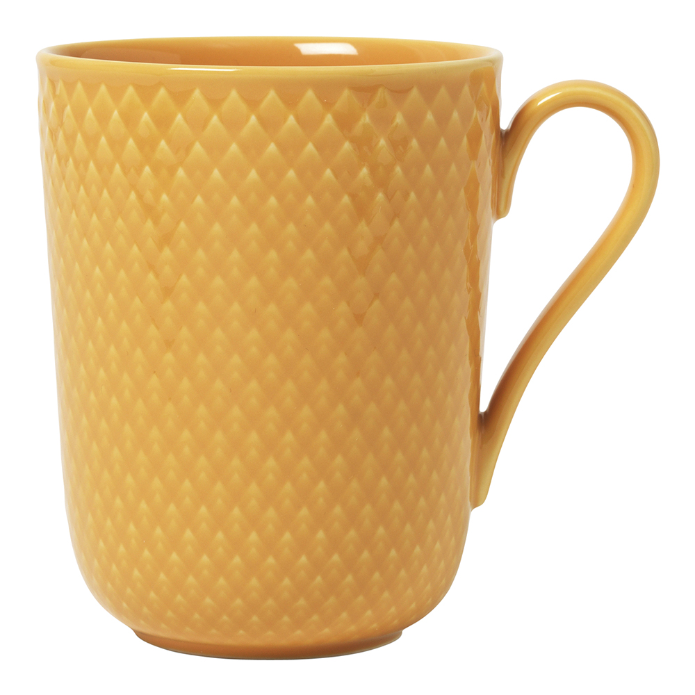Läs mer om Lyngby Porcelain - Rhombe Color Mugg m Handtag 33 cl Gul