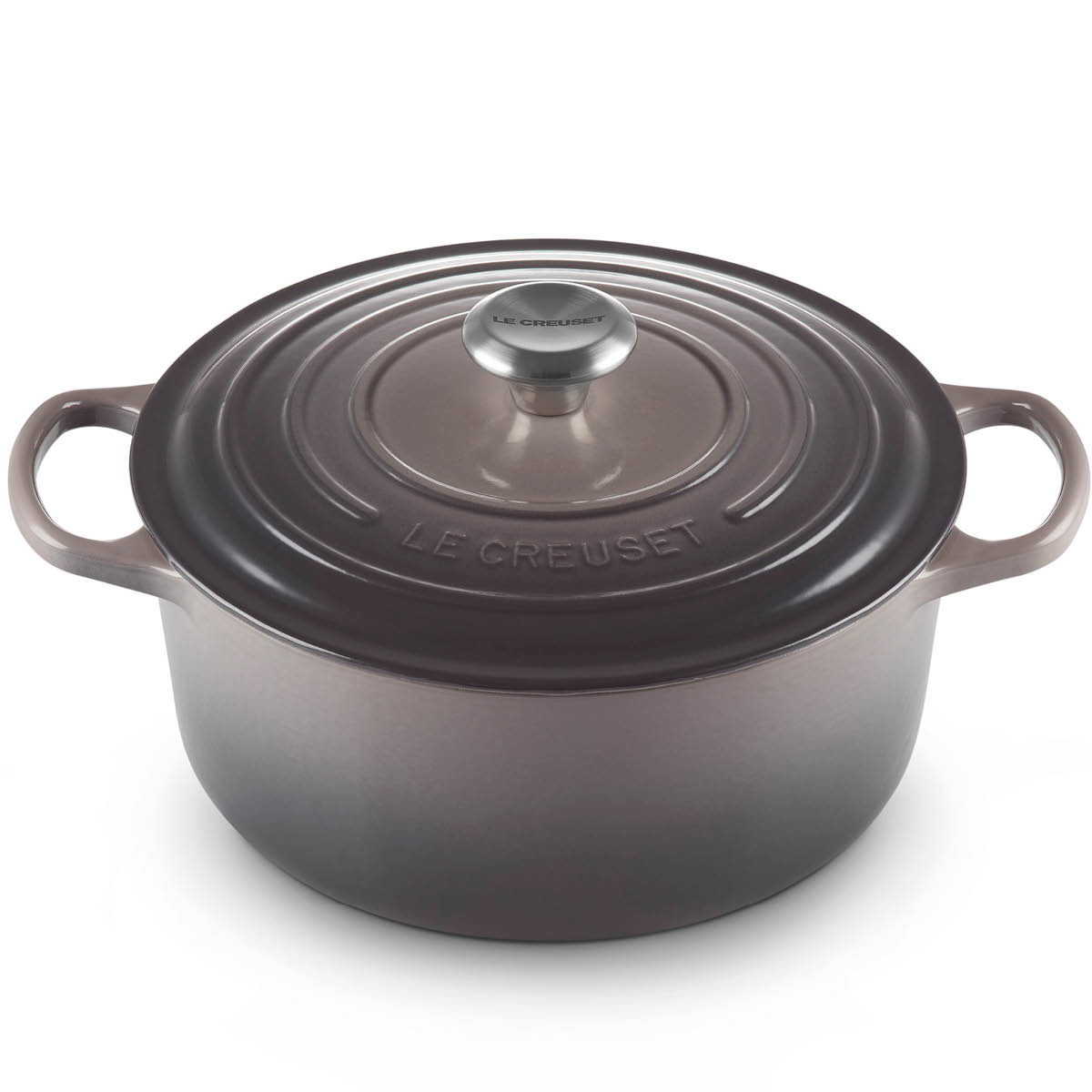 Läs mer om Le Creuset - Signature Gjutjärnsgryta rund 5,3 L Flint