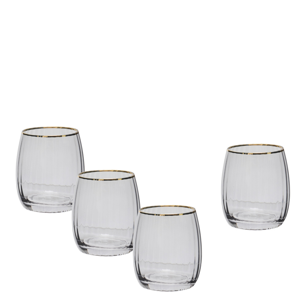 Modern House - Soft Grey vannglass 45 cl 4 stk