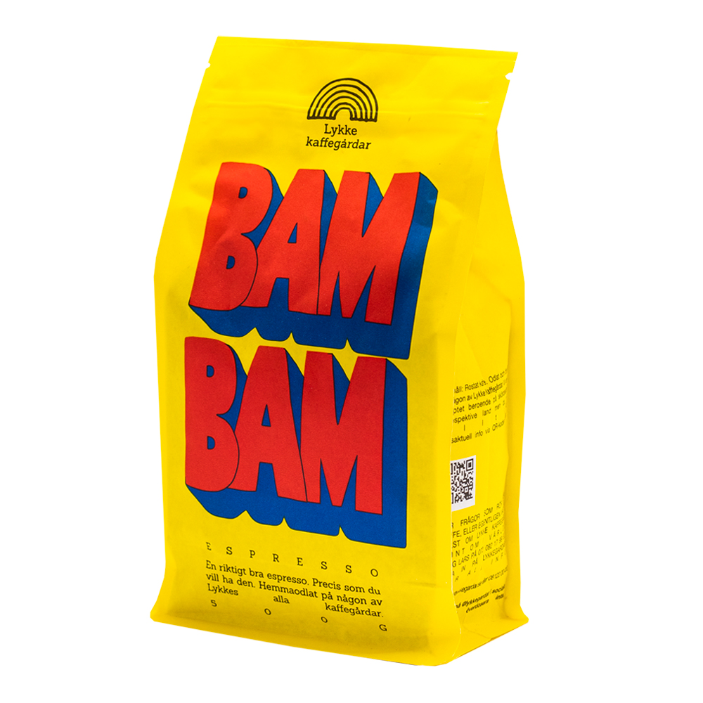 Lykke kaffegårdar - Espressobönor Bam Bam 500 g