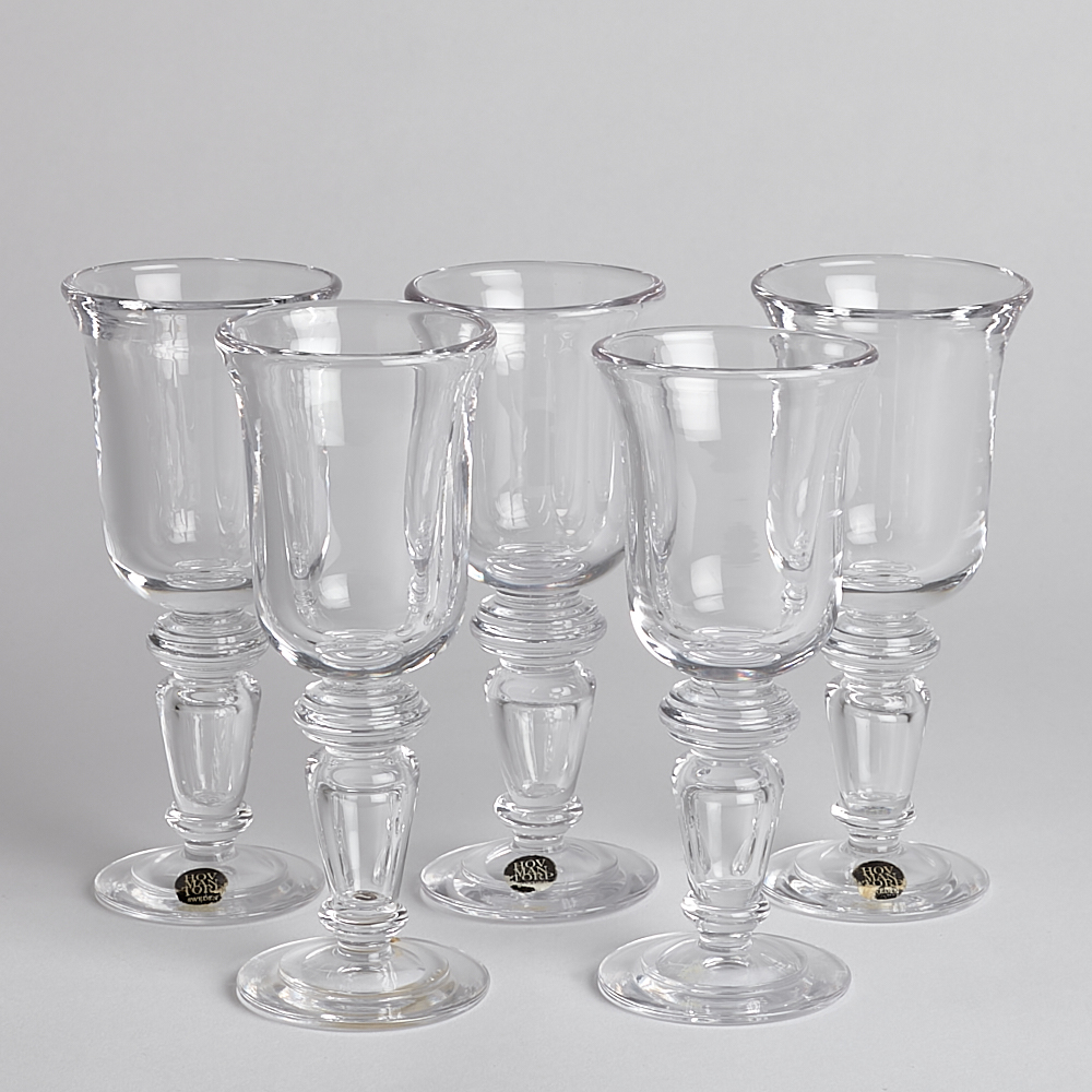 Vintage – SÅLD Portvinsglas Hovmantorp Glasbruk 5 st