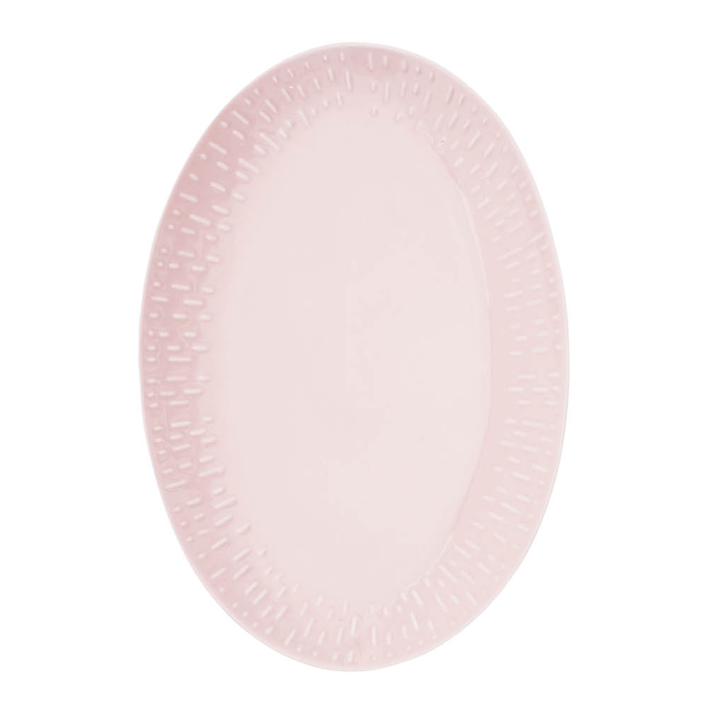 Aida – Confetti Uppläggningsfat ovalt 36×25 cm Rosa