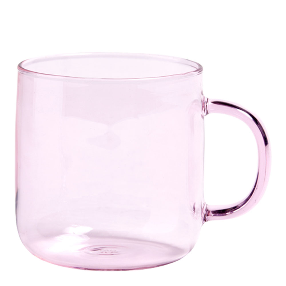 Hay - Mugg Borosilikatglas 8,5 cm Rosa