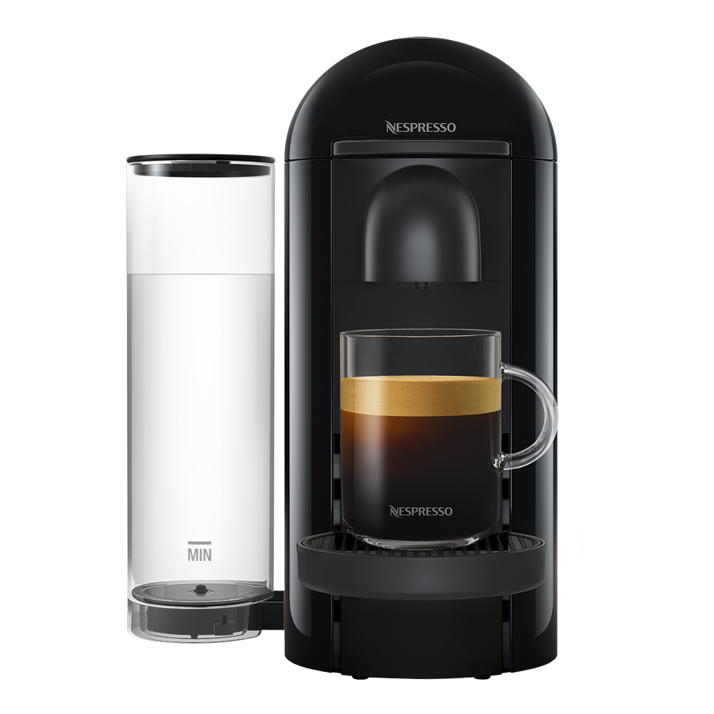 Nespresso - Nespresso VertuoPlus Round Top Kaffemaskin Black Ink