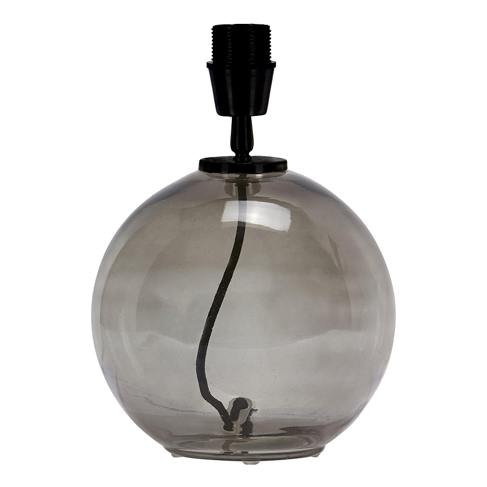 PR Home – Jonna Lampfot Glas 28 cm Rökfärgad