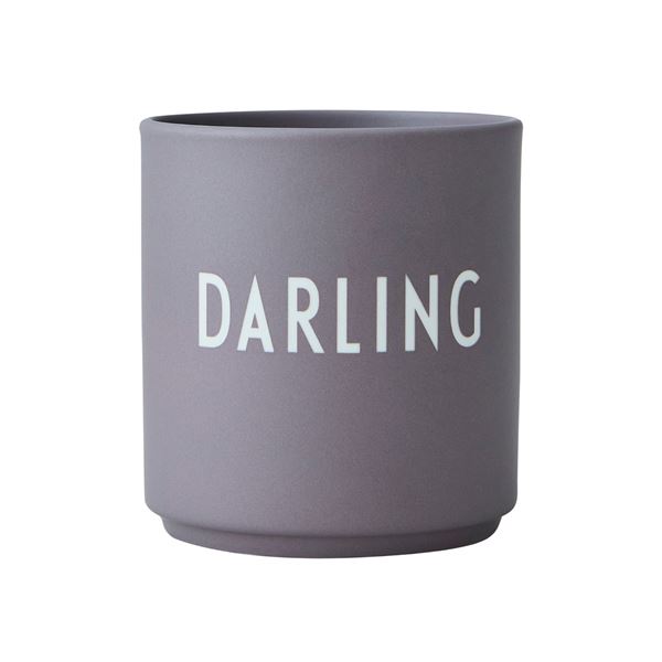 Design Letters - Favourite Mugg Darling 25 cl Dusty Purple
