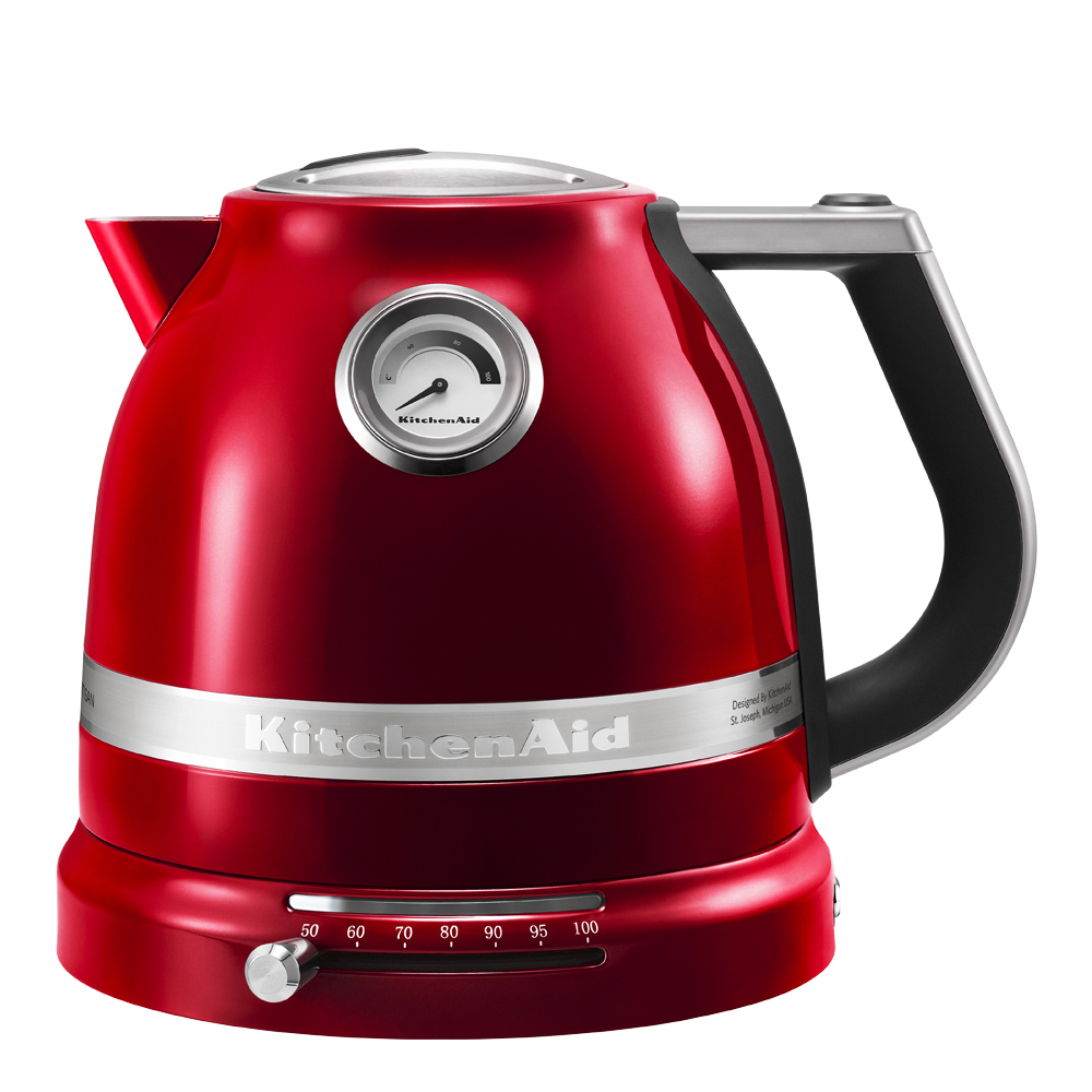 Läs mer om KitchenAid - KitchenAid Artisan Vattenkokare 1,5 L Röd Metallic