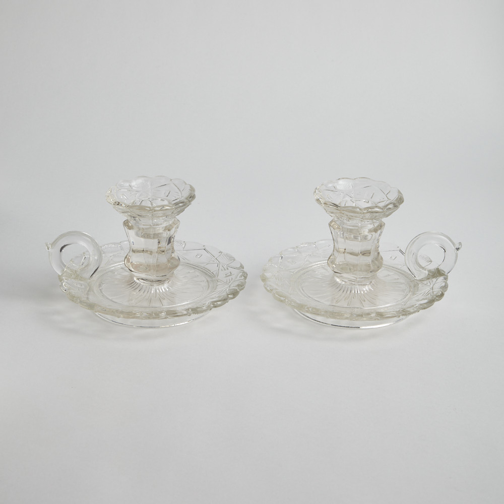 Läs mer om Vintage - SÅLD Nattljusstakar i Glas 1 par