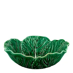 Bordallo Pinheiro Cabbage Skål Kålblad 22,5 cm Grön 