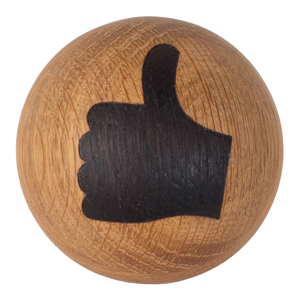 Spring Copenhagen - Emojiboll Ek 7 cm Thumbs up