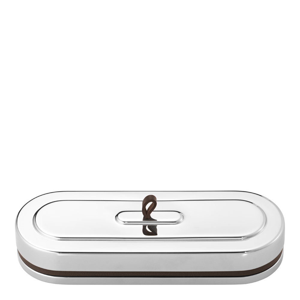 Georg Jensen Manhattan Rasia 20×7,2 cm Teräs/Nahka