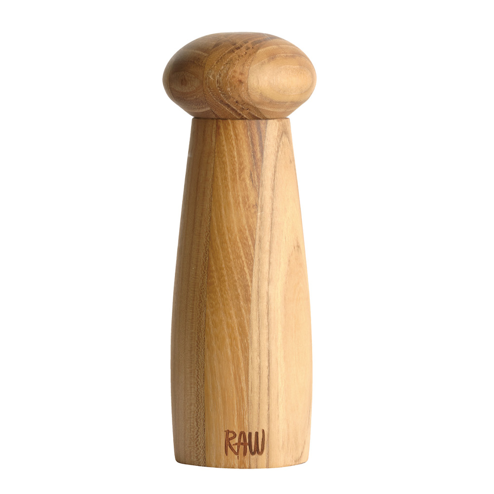 Aida - Raw keramisk saltkværn 18 cm teak