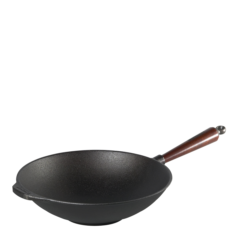 Läs mer om Skeppshult - Wokpanna med trähandtag 30 cm