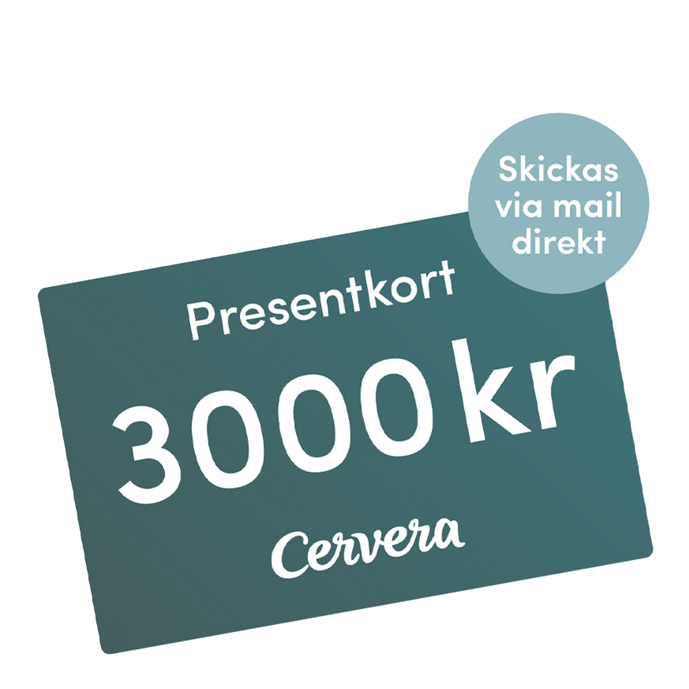 Cervera – Presentkort 3000 kr Digitalt