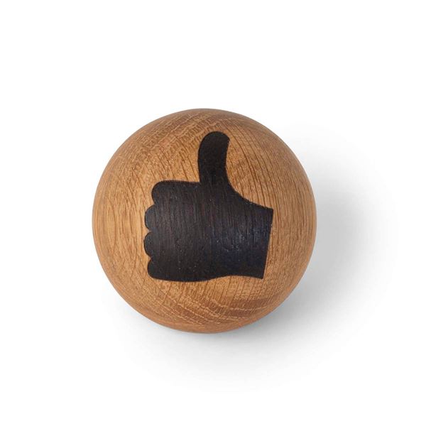 Spring Copenhagen – Emojiboll Ek 7 cm Thumbs up