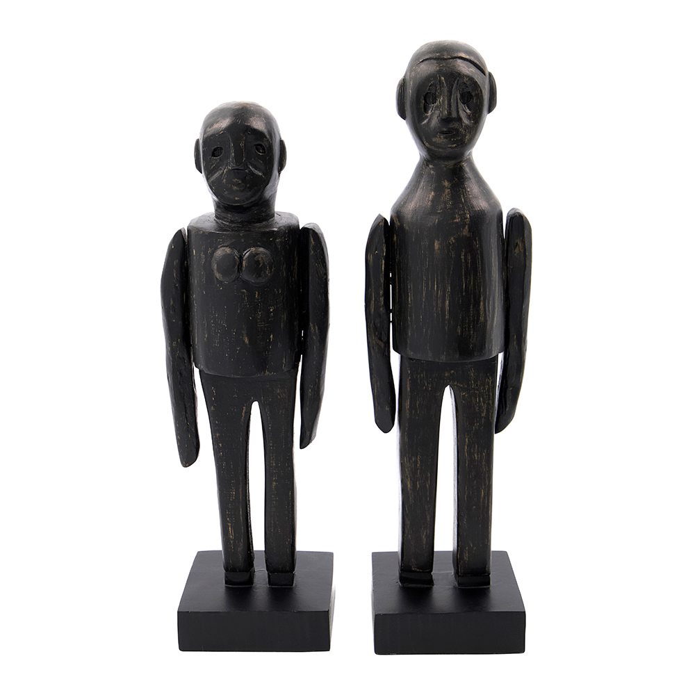 Läs mer om House Doctor - Skulpturer Spouses Träfigurer Mörkbrun
