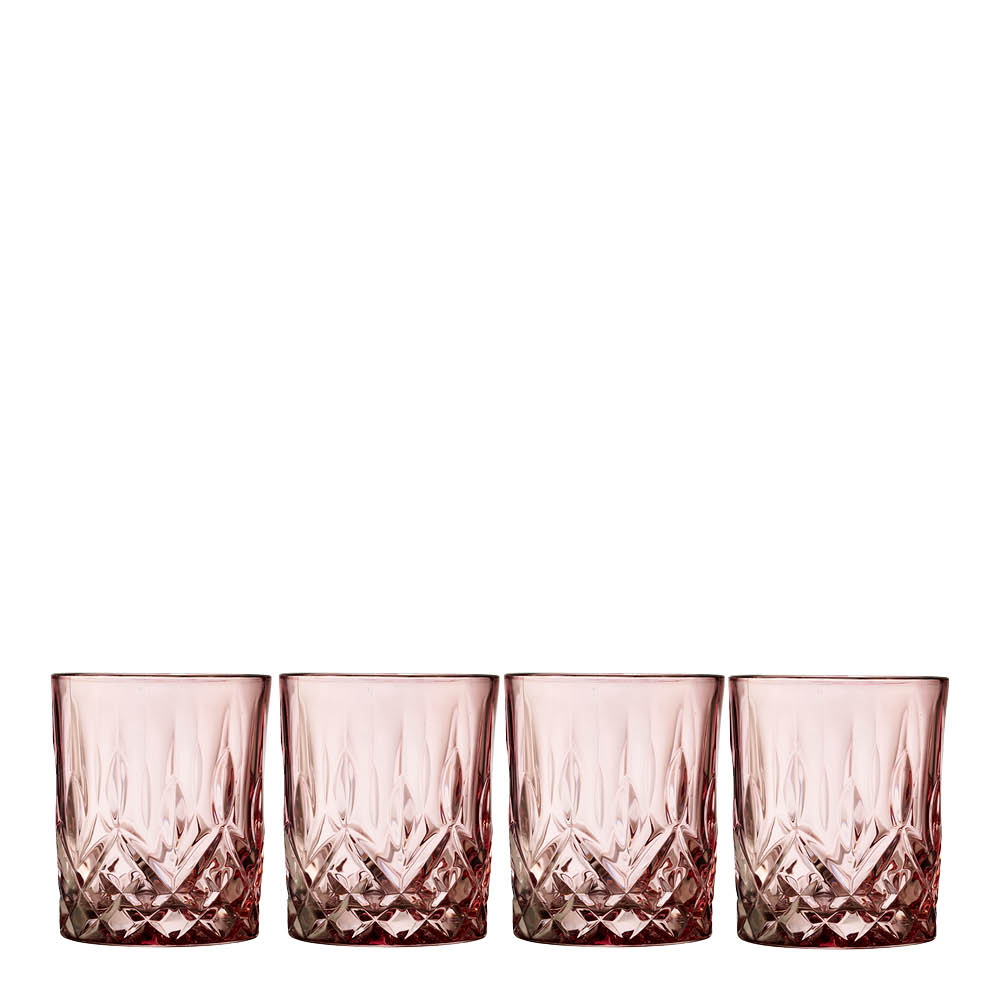 Läs mer om Lyngby Glas - Sorrento Whiskyglas 32 cl 4-pack Rosa