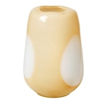 Ada Dot Vase 26 cm  Gul/Hvit
