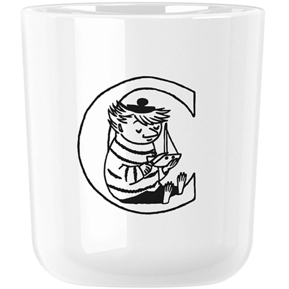 Läs mer om Rig-Tig - Moomin ABC Mugg 20 cl C Vit