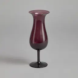 Vintage Plommonfärgad Vas på fot
