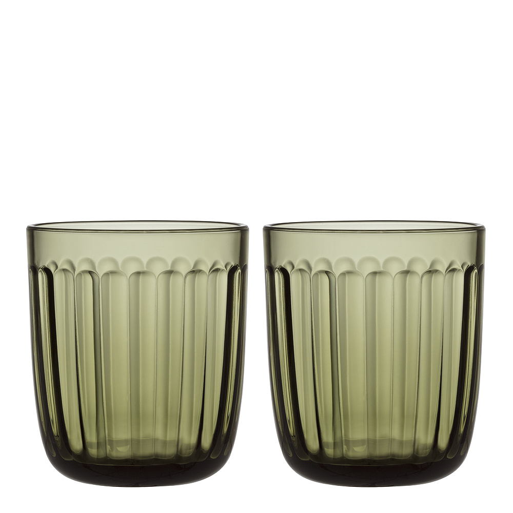 Iittala - Raami Dricksglas 26 cl 2-pack Mossgrön