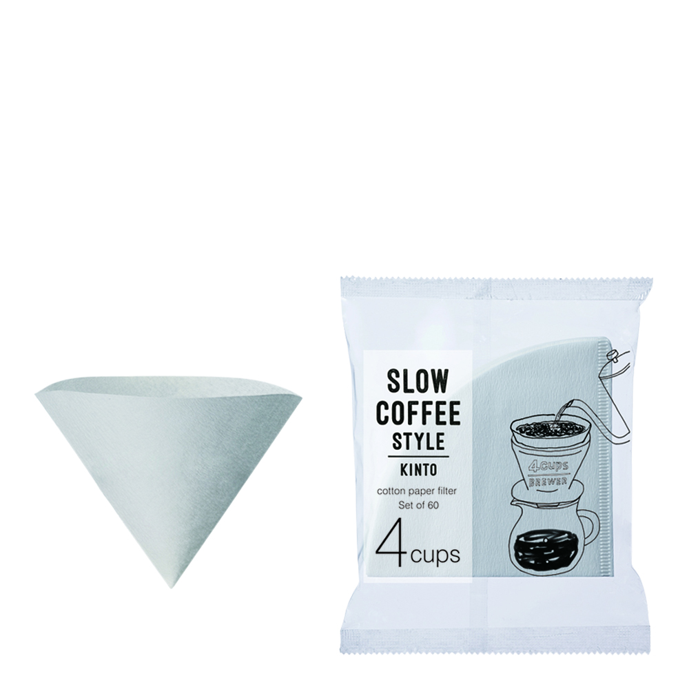 Kinto Slow Coffee Pappersfilter 4 koppar