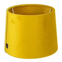 Gynning Design Lampeskjerm i fløyel 25 cm gul