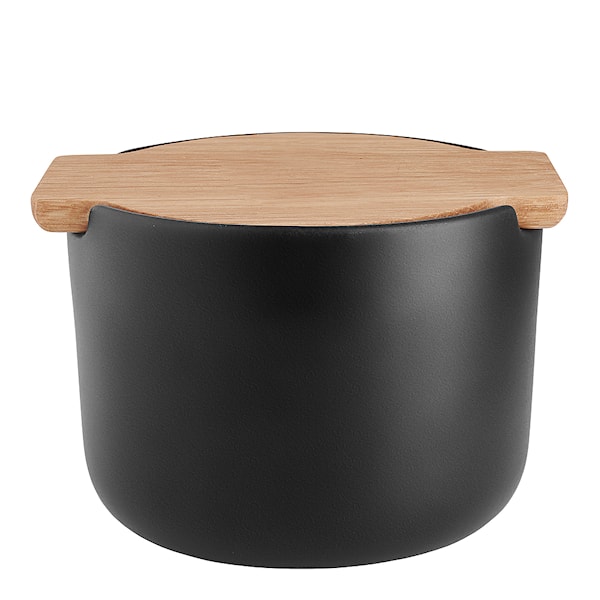 Nordic Kitchen Saltkar med lock Svart