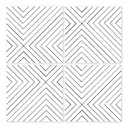 Kakeldekor Labyrint 15x15 cm 4-pack Transparent 