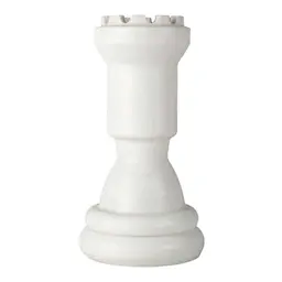 Byon Bordlampe Sjakk Dronning 18x36 cm Hvit