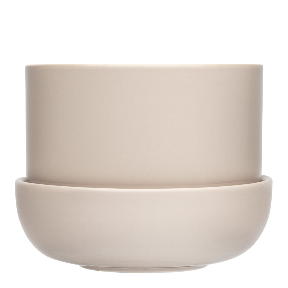 Iittala - Nappula potteskjuler m/skål 17x13 cm beige