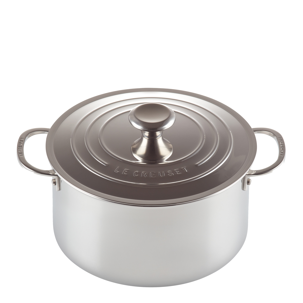 Le Creuset - 3-Ply Gryta 24 cm med Lock