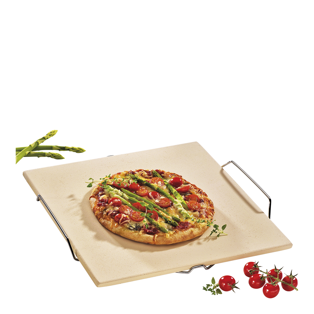Läs mer om Küchenprofi - Pizzasten med Stativ 35 cm
