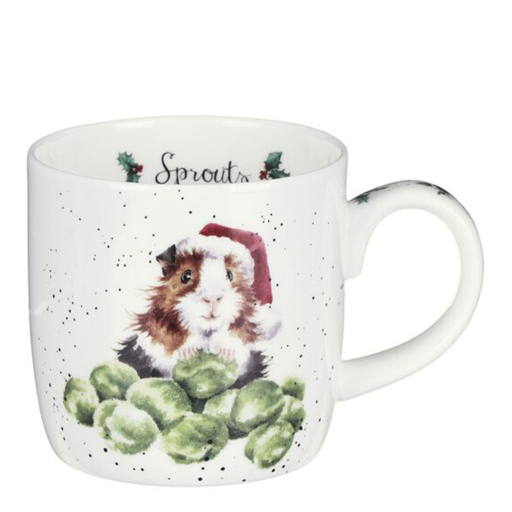 Wrendale Design Christmas Sprouts Muki 31 cl