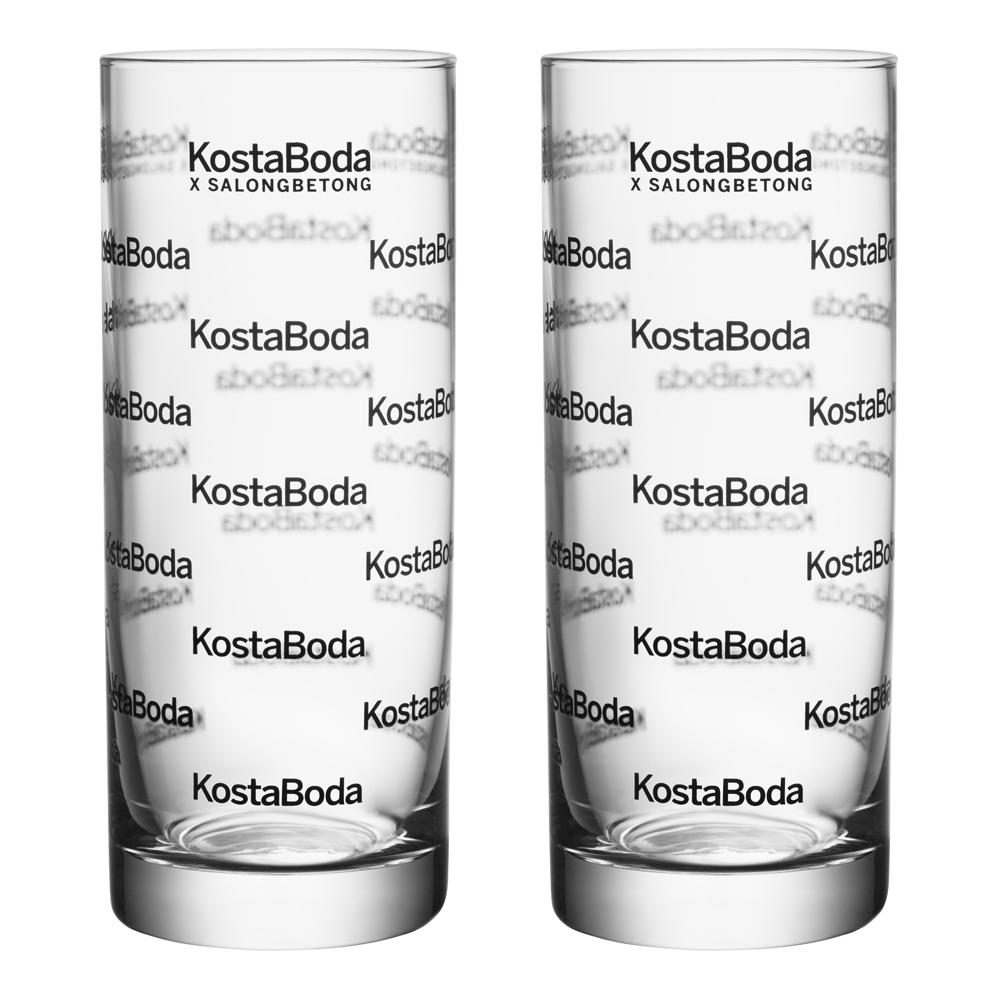 Kosta Boda - Salong Betong highballglass 33 cl 2 stk