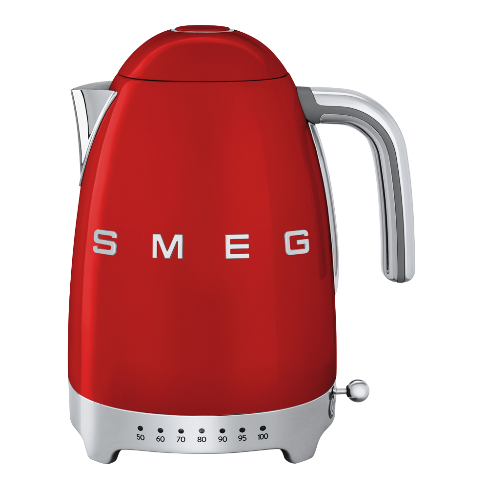 Smeg 50’s Style Vedenkeitin 1,7L säädettävä lämpötila Punainen