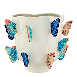 Bordallo Pinheiro Cloudy Butterfly Vase 36 cm 