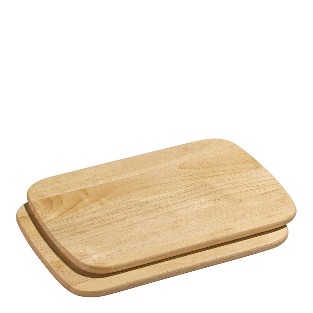 Läs mer om Zassenhaus - Liten Serveringsbricka 2-pack 28x20 cm Rubberwood