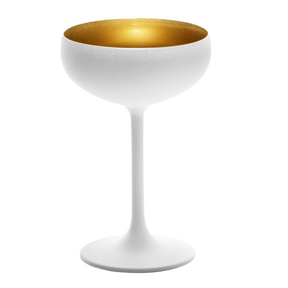 Stölzle - Elements champagneglass hvit/gull