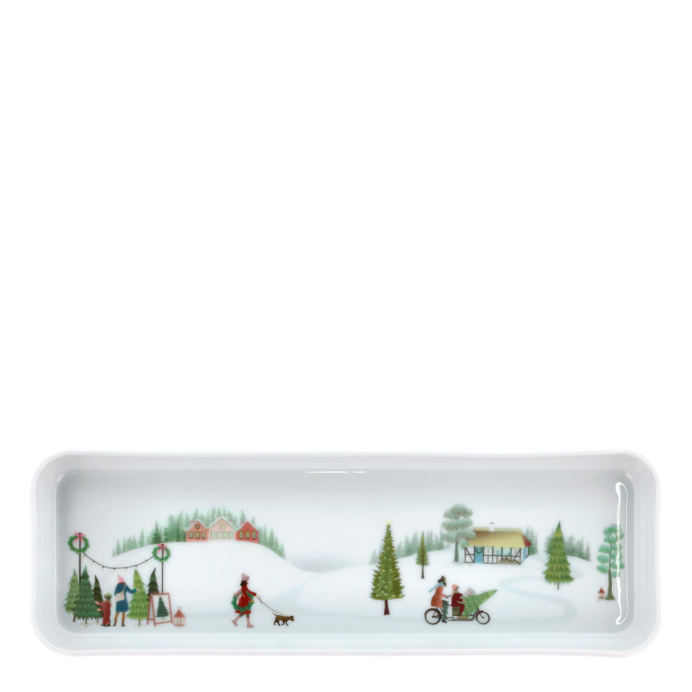 Läs mer om Pillivuyt - Vinter Fat 36x12 cm Vit