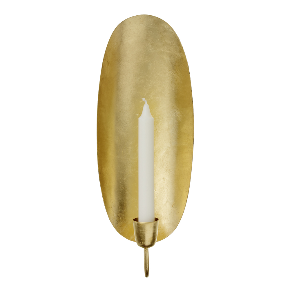 Bungalow Primo Vägglampett oval 37×14 cm Guld