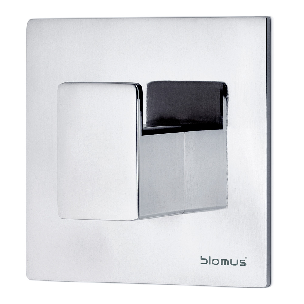 Blomus – Menoto Självhäftande Väggkrok 6×6 cm Blank