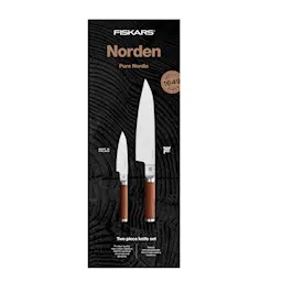 Fiskars Norden knivsett (kokkekniv & grønnsakskniv)
