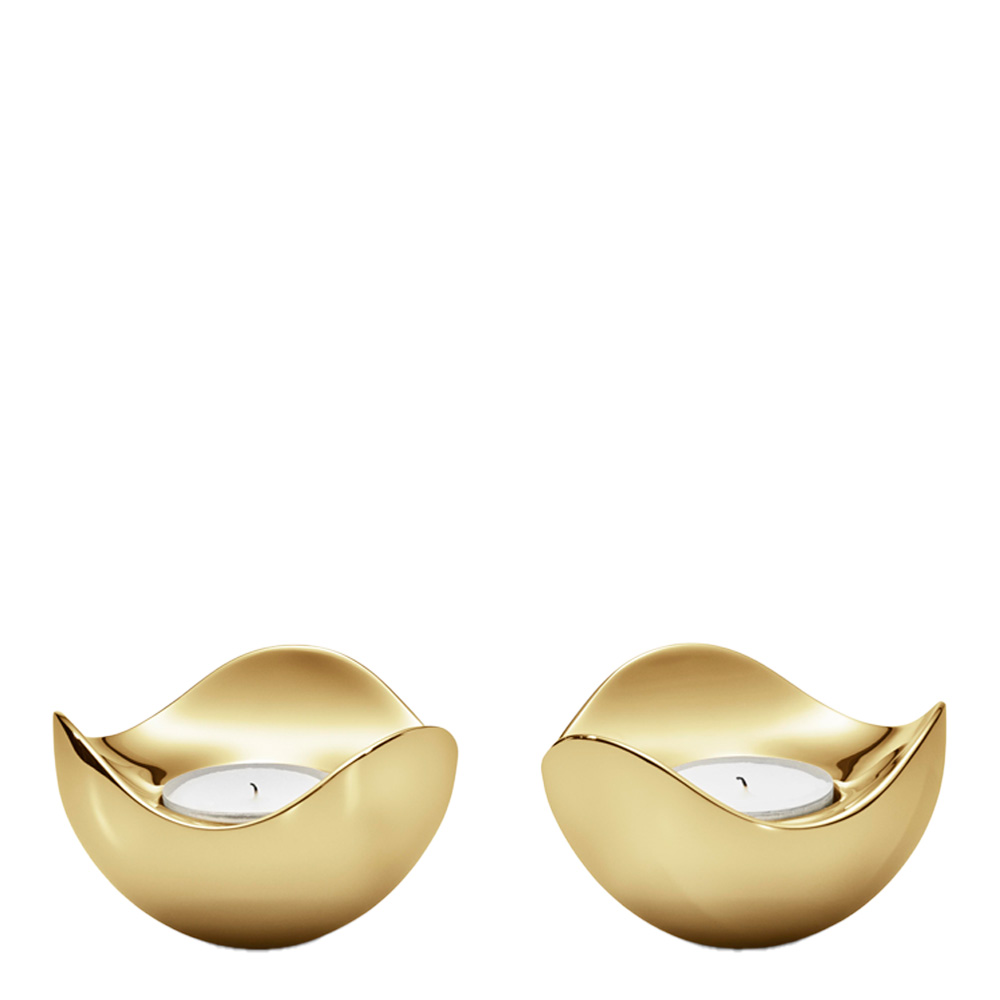 Georg Jensen - Bloom Värmeljushållare 8 cm Mässing