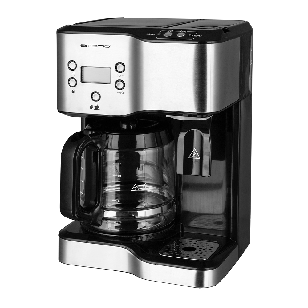 Emerio - Kaffebryggare med Timer och Tevattenbehållare 1,8 l