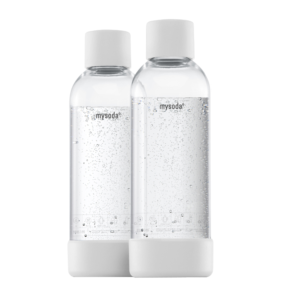 MySoda Flaska till Kolsyremaskin 2-pack 1 L White